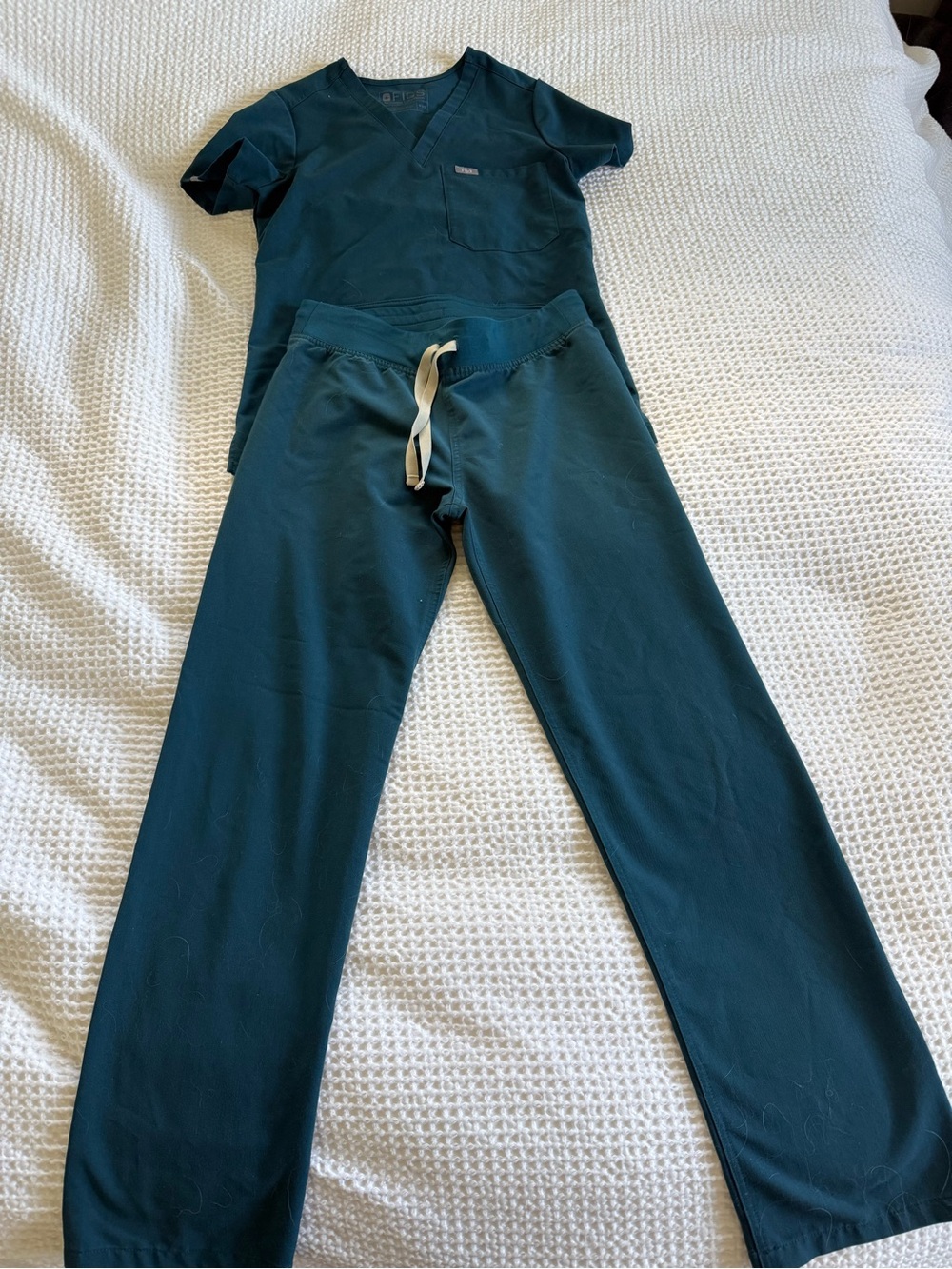 Figs Set Teal— Livingston pants XS and XXS top